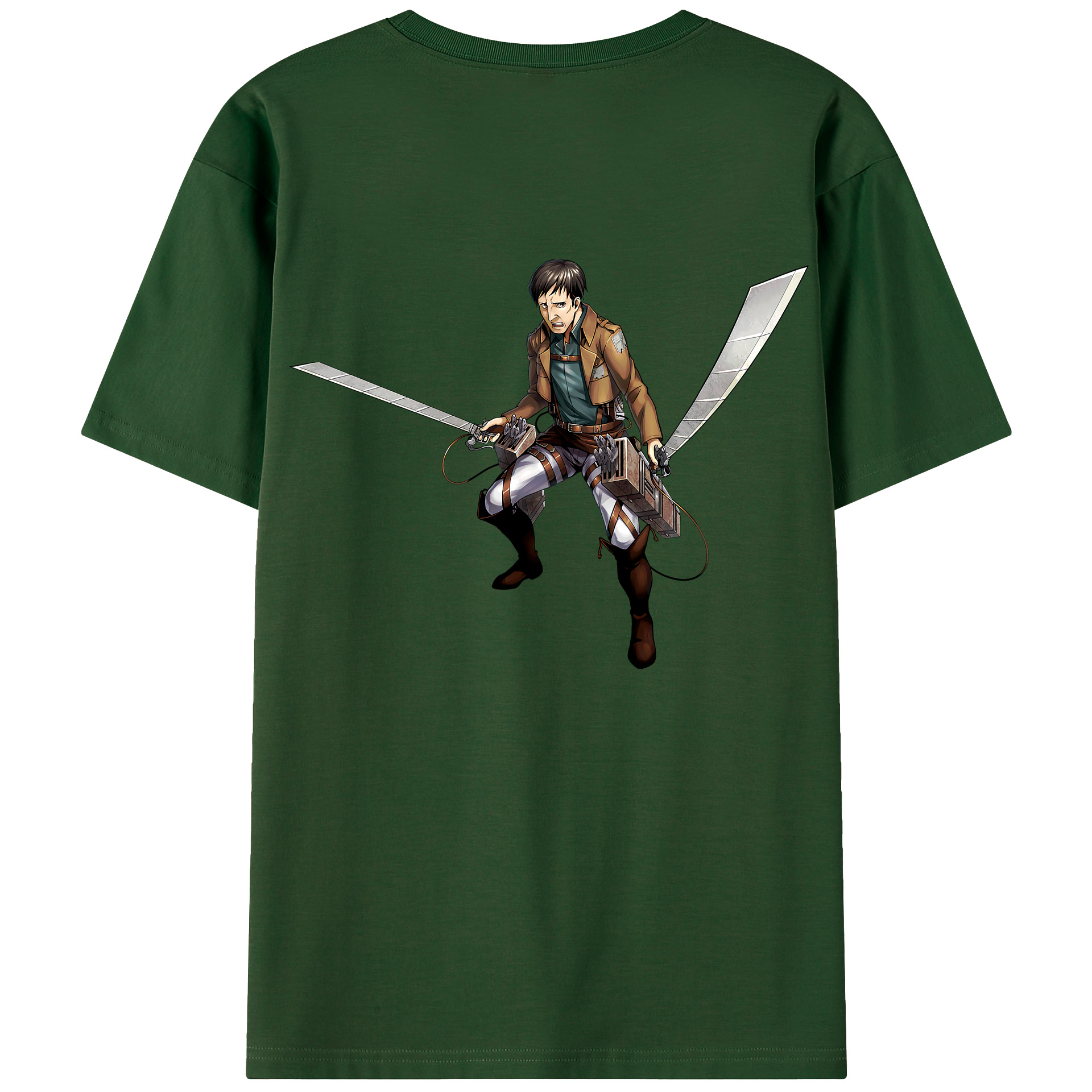 （画像用） 進撃の巨人 Attack on Titan 綿100％半袖Tシャツ（背面プリント）